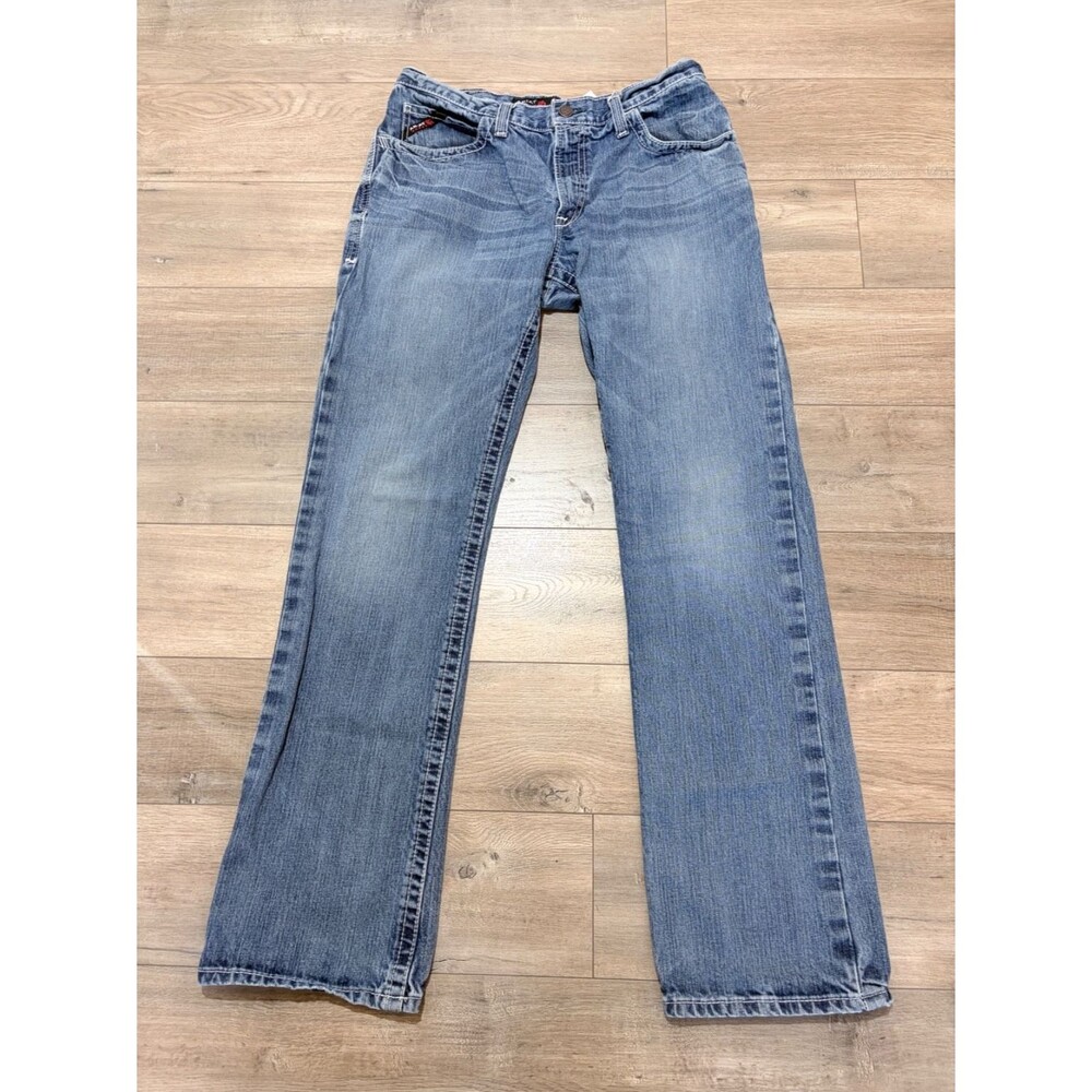 Ariat M4 FR Mens 34X36 TALL Relaxed Boot CAT 2 Flame Resistant Blue Denim Jeans